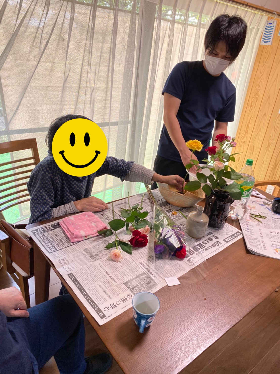 お花教室を行いました♫東広島のデイサービス 青春の家